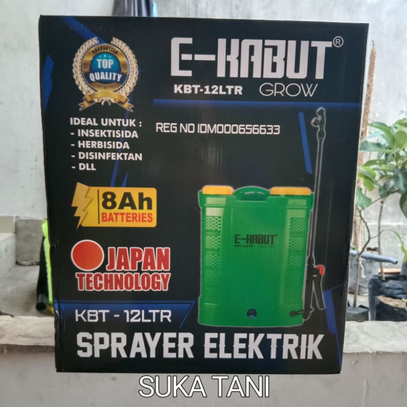 Tangki Semprot Sprayer Elektrik E KABUT Grow 12 Liter.