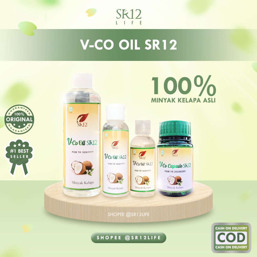 

VCO SR12 / VIRGIN COCONUT OIL / VICO / MINYAK KELAPA DARA MURNI ASLI ORIGINAL