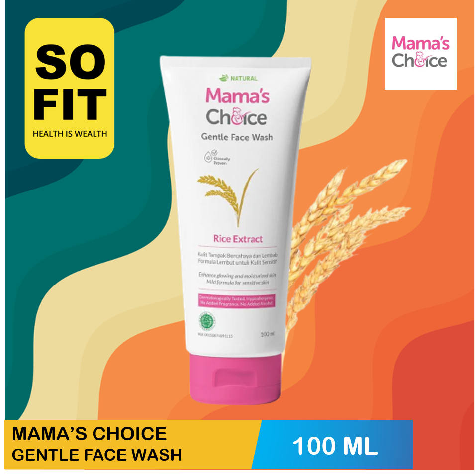 Mama's Choice  Gentle Face Wash 100ml / Mamas Choice Face Wash Bumil &amp; Busui / Mama Choice Sabun Pembersih Wajah Aman Halal Natural Ibu Menyusui dan Ibu Hamil