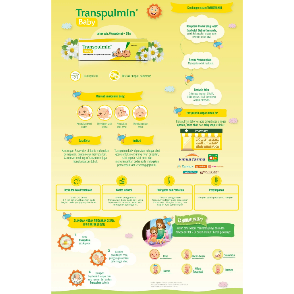 [BPOM] Transpulmin BABY Balsem 20gr / Transpulmin Balsam Bayi 20 gr / Balsem Bayi Hidung Tersumbat / MY MOM