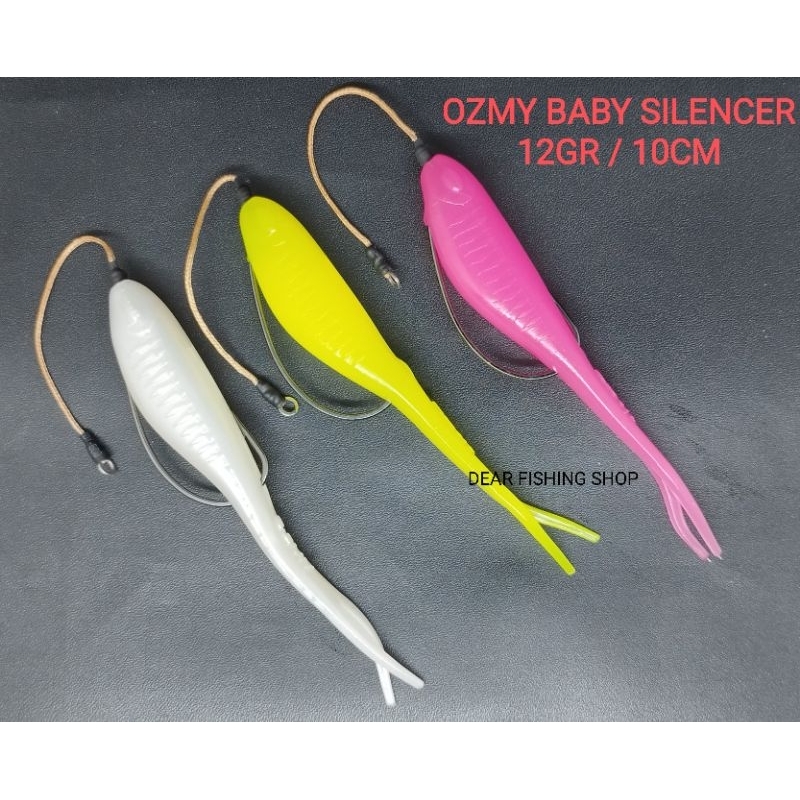 Umpan Casting Soft Lure Ozmy Baby Silencer + Hook Eceran