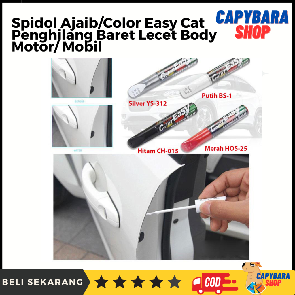 Spidol Baret Mobil Motor/Magic Spidol Remover Mobil Motor Color Easy Cat Spidol Penghilang Baret Lec
