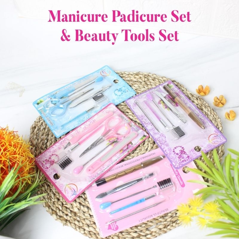 SET ISI 5 MANICURE PEDICURE ALAT MANI PEDI SET PERAWATAN DIRI