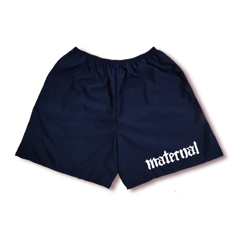 JEFFORD Boxer Pria Sablon DTF 02 | Boxer Pria Wanita | Boxer Pantai | Celana Boxer | Celana Dalam-Maternal Font Navy