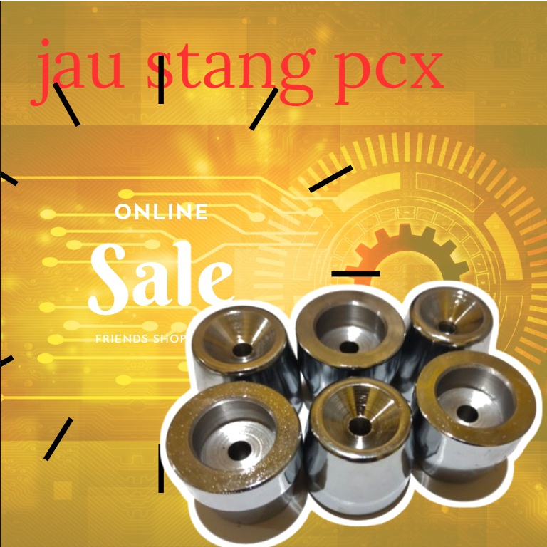 JALU PCX BUBUT VARIO 160 BEAT DELUXE BEAT STREET 2020-2023 GENIO JALU BANDUL STANG UNIVERSAL MODEL PCX WARNA CHROME HARGA SEPASANG JALU STANG END BAR ASLI CNC UNIVERSAL AEROX NMAX BEAT VARIO PCX SCOOPY CBR CB HEREX VIXION GSX NINJA ADV JALU STANG SSH