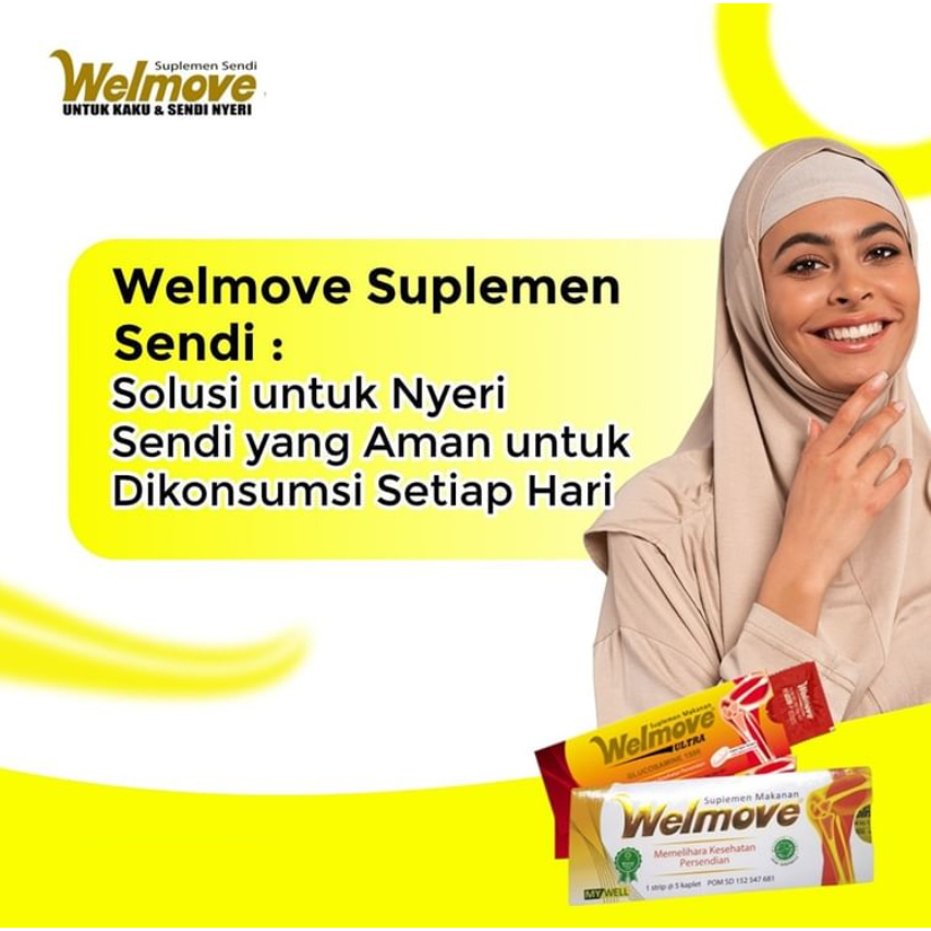 [BPOM] Welmove Suplemen Sendi Isi 5 Tablet / Welmove Original / Suplemen Makanan / Wellmove ULTRA / MY MOM