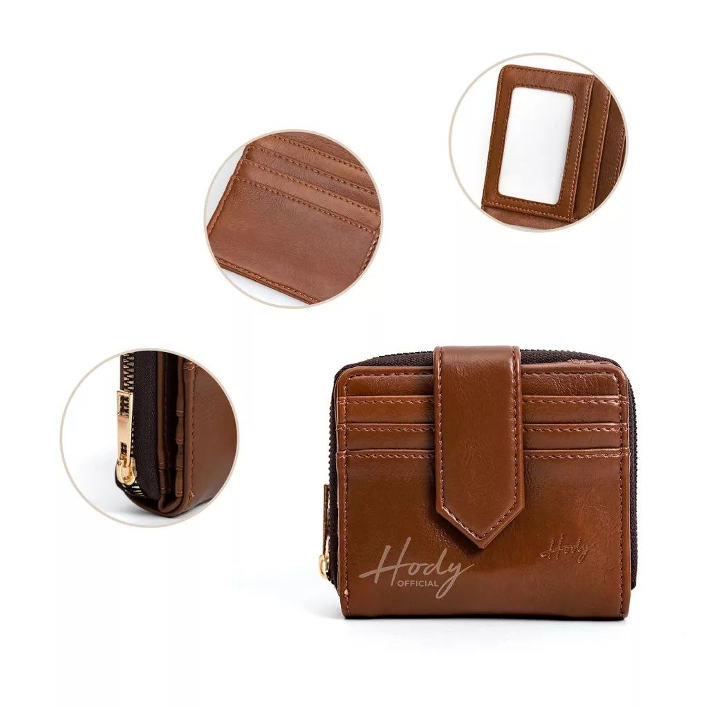 Dompet Wanita Kecil Hody Sachie Wallet Premium Black Dark Brown Havana Camel Maroon