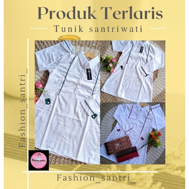 Baju Santri Putri | Tunik Santri Putri Toyobo | Tunik Santriwati | Baju Santriwati | Atasan Santriwa