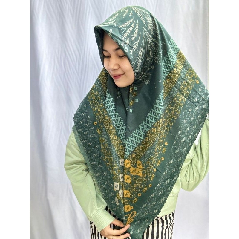 HIJAB SEGI EMPAT VOAL PREMIUM MOTIP LASER CUT NENGBELA SERIES