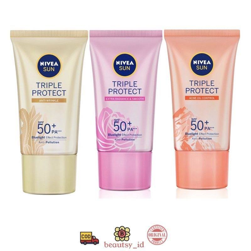 (BPOM) NIVEA SUN SCREEN| NIVEA SUN PROTECT|SUNSCREEN WAJAH|SUNSCREEN BADAN