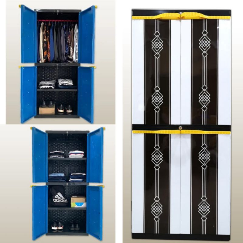 VRR Lemari Plastik Gantungan / Lemari Plastik Kaca Minimalis