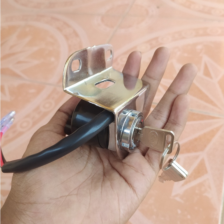 KUNCI KONTAK HONDA CB 100 125 CG GL 100 TANGKAI MODEL ORIGINAL ORI set dudukan kontak