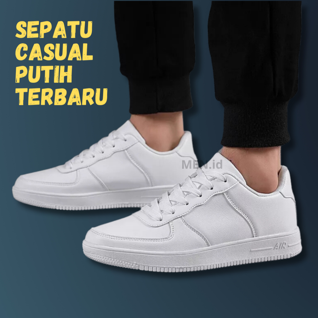 Sneakers wanita sepatu casual pria putih spatu pria murah swpatu warna putih pria