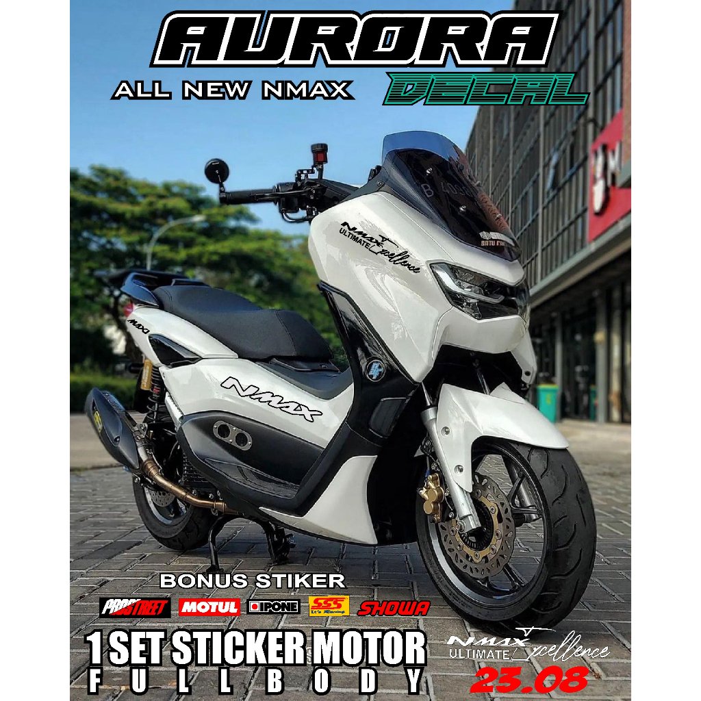 Decal DEKAL STICKER Nmax ALL NEW NMAX FULL BODY BODI TERBARU TERMURAH TER KEREN WARNA VIRAL POLOS SI