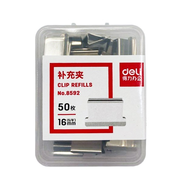 

KLIP JEPIT KERTAS REFILL BINDER CLIP DELI 8592