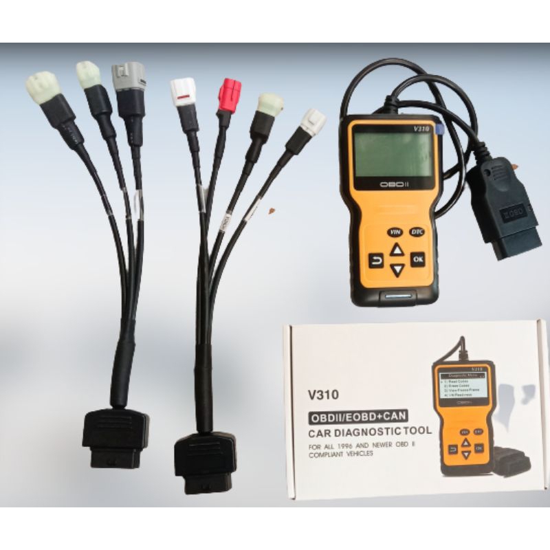 SCANER OBD2 V310 untuk motor obd2 1 PAKET SCANER+KABEL