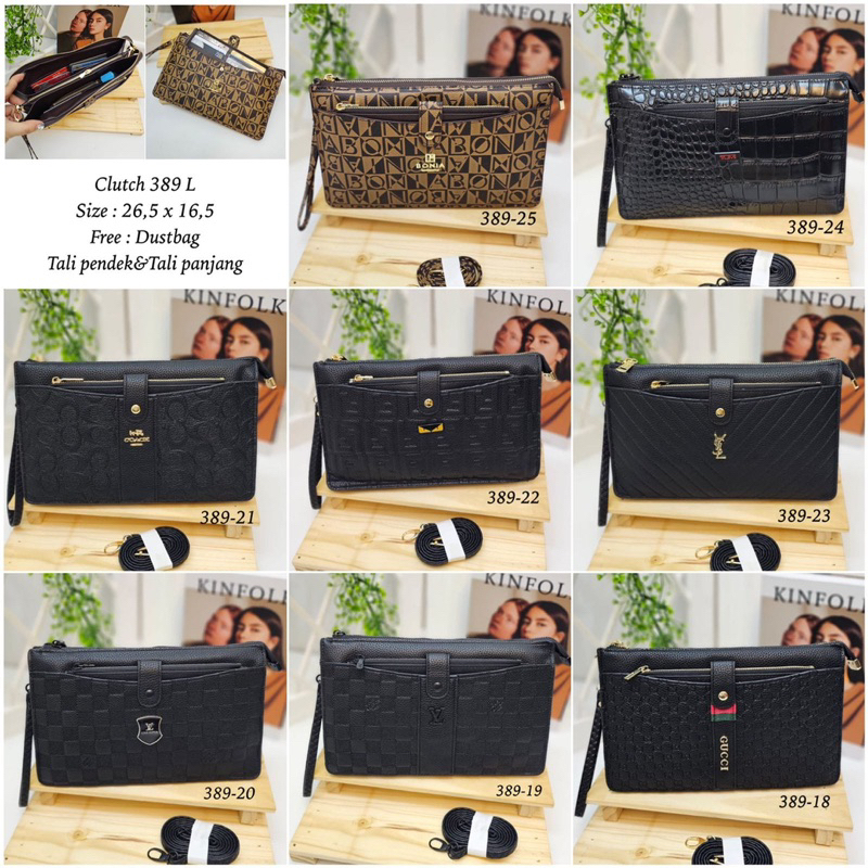 CLUTCH SELEMPANG PREMIUM / TAS SELEMPANG CEWEK / TAS 3RUANG KANCING DEPAN / TAS PREMIUM TALI PENDEK TALI PANJANG