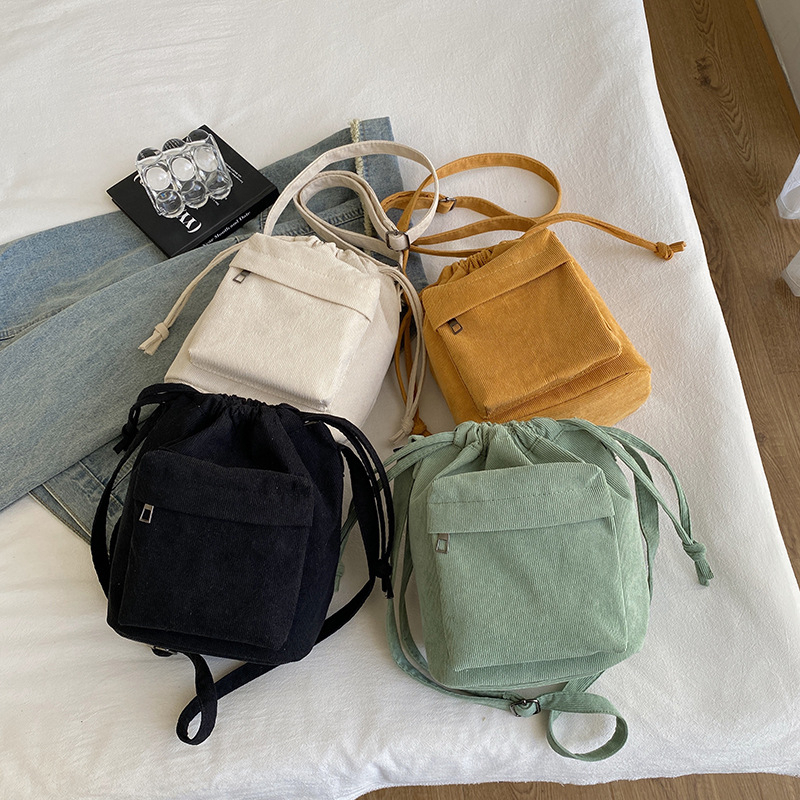 Mismi Gemini Bag Tas Selempang Wanita Tali Serut Casual Korean Style Sling Bag Perempuan Stylish - 3