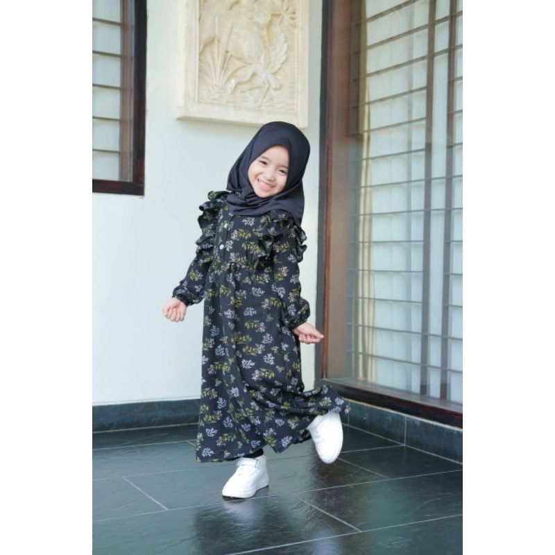 Gamis Daliya Almahyra Kids (Tanpa Jilbab) Gamis Anak Bahan Crinkle