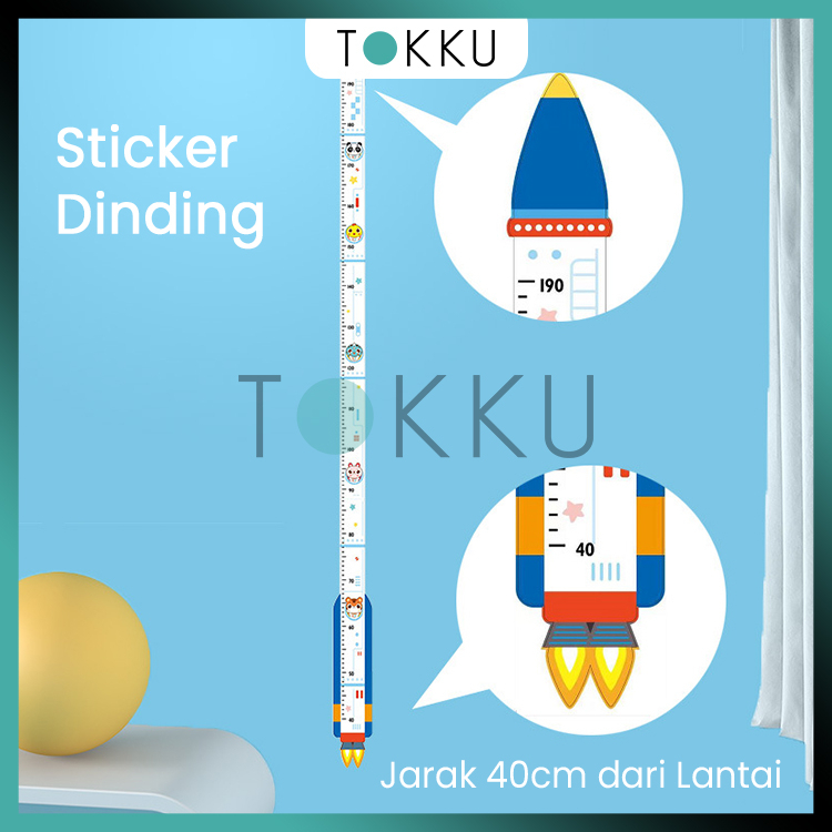 TOKKU Height Finder Jump High Mainan Berhitung Anak/Pertumbuhan Badan Anak/Loncat/Bahasa Inggris