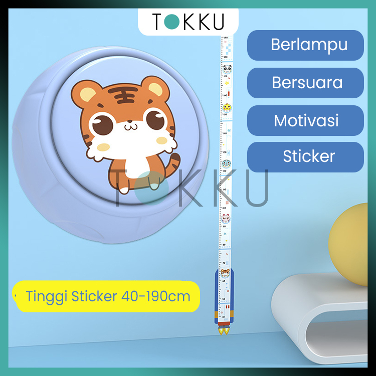 TOKKU Height Finder Jump High Mainan Berhitung Anak/Pertumbuhan Badan Anak/Loncat/Bahasa Inggris