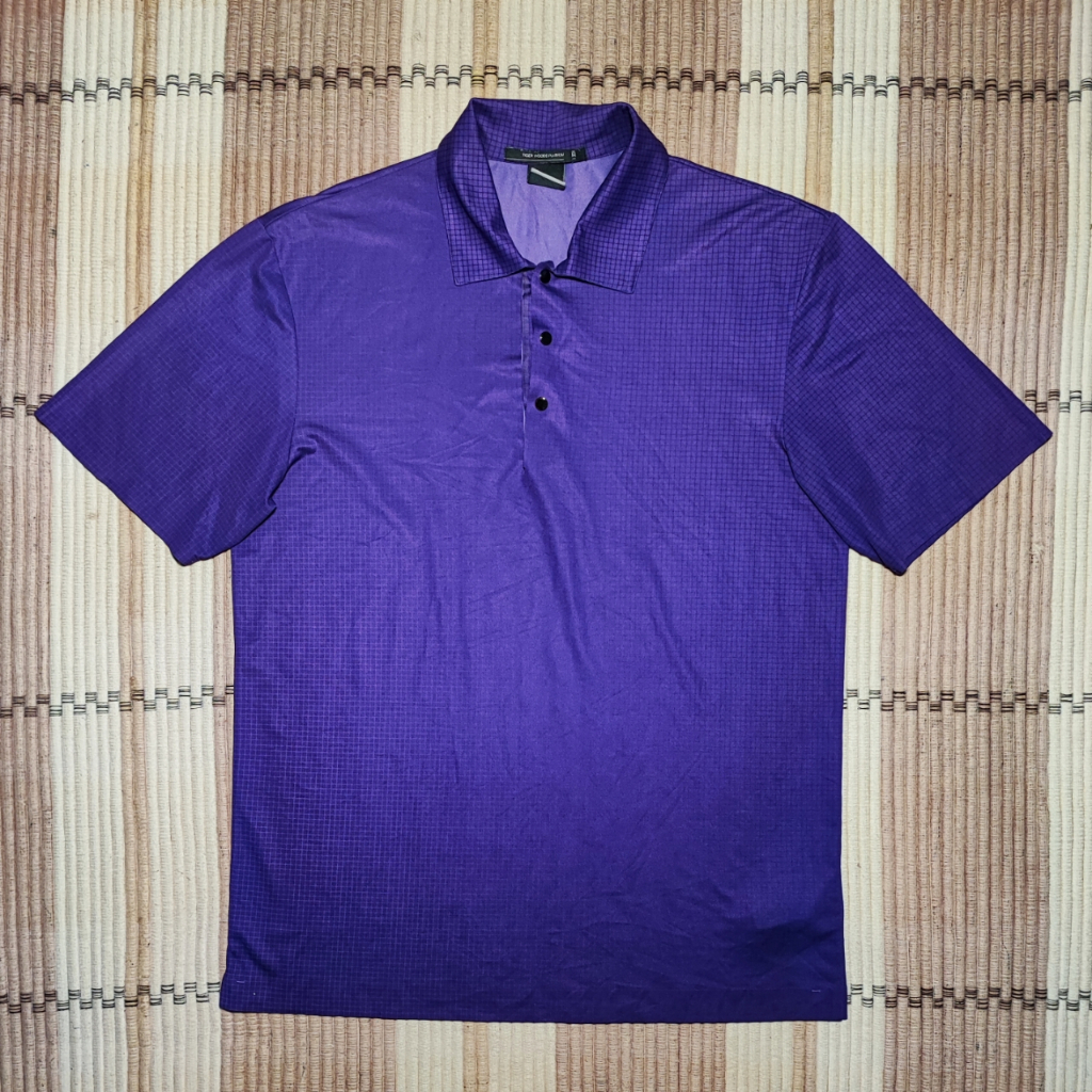 Kaos Polo Dry Pria NIKE TIGER WOODS PLATINUM GOLF Branded Preloved
