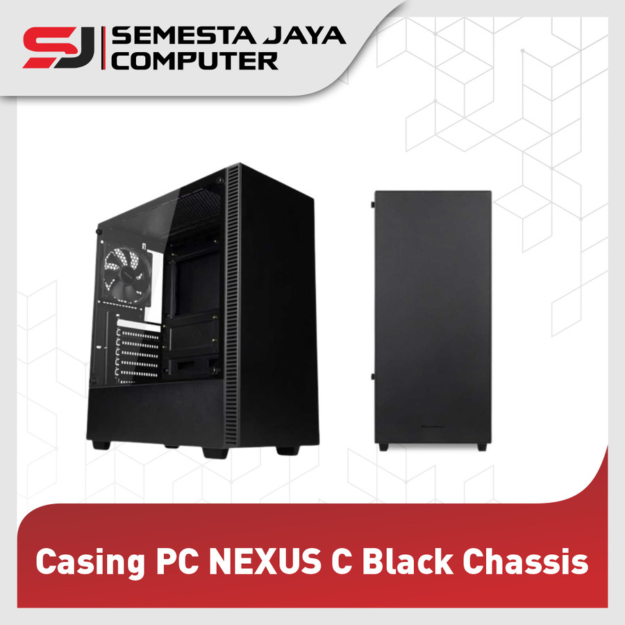 CASING TECWARE NEXUS C Tempered Glass Mid Tower ATX Case.