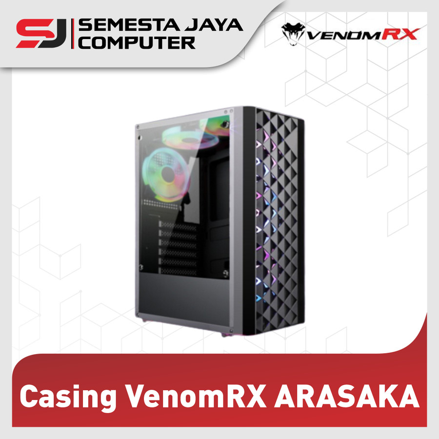 Casing VenomRX ARASAKA - Full Temper 2X14CM RGB Fan