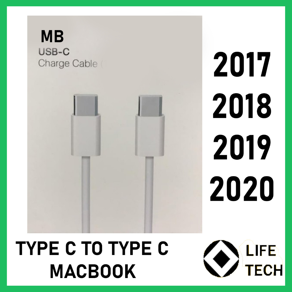 KABEL CHARGER MAGSAFE MB TYPE C TO TYPE C 2017 2018 2019 2020