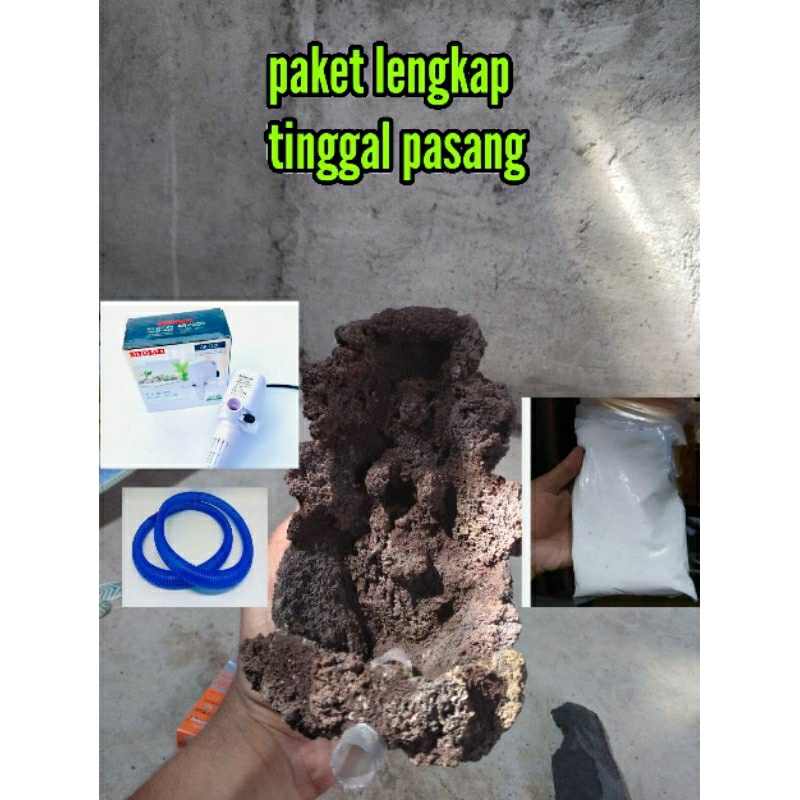 waterfall fullset 30cm aquascape aquarium