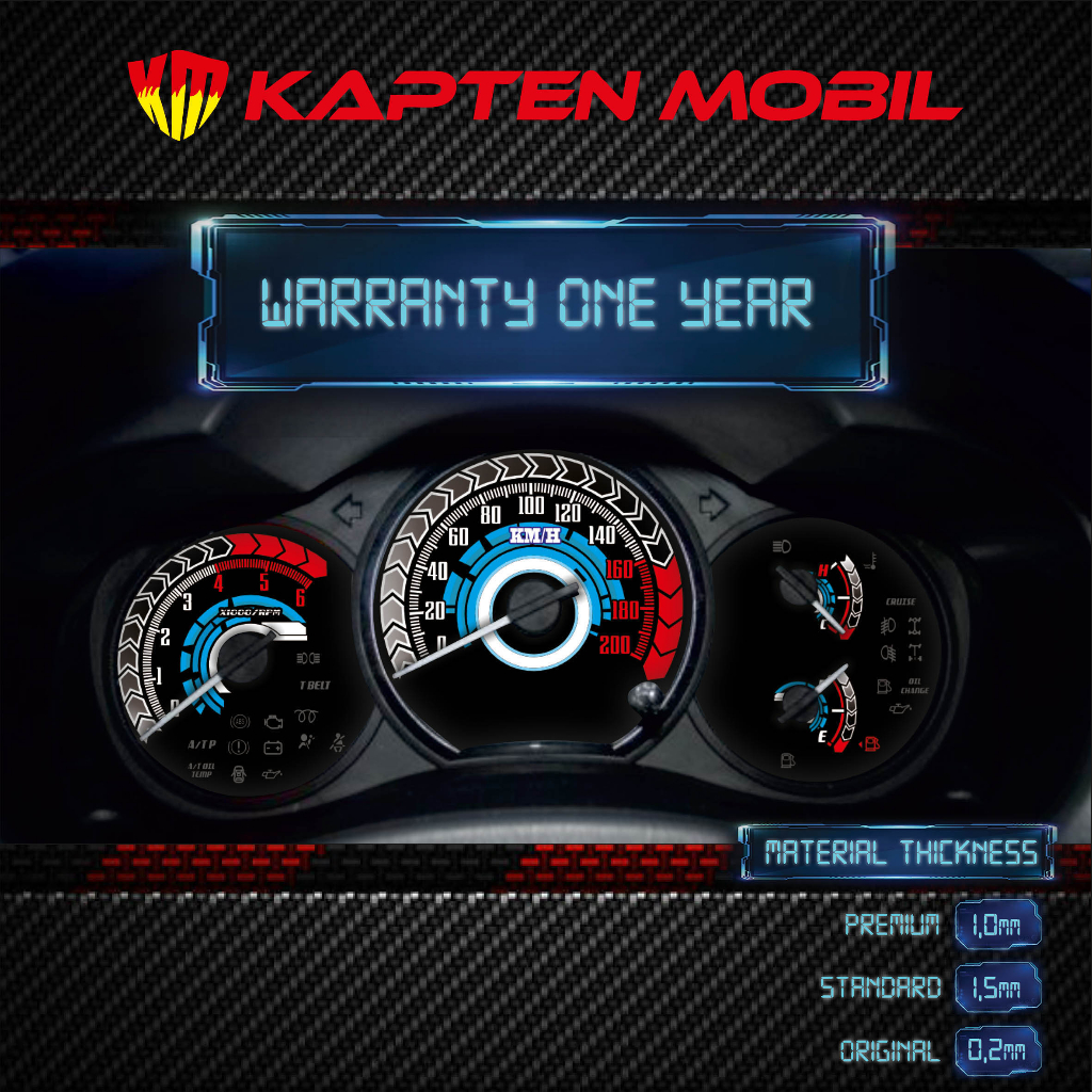 Custom Panel Speedometer Mobil Innova Mobil Black Speed