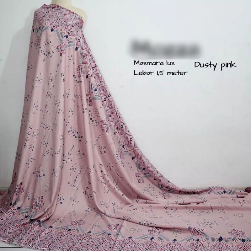 Kain Gamis Maxmara n Di*rSilk motif terbaru Kamillia  harga per0.5m