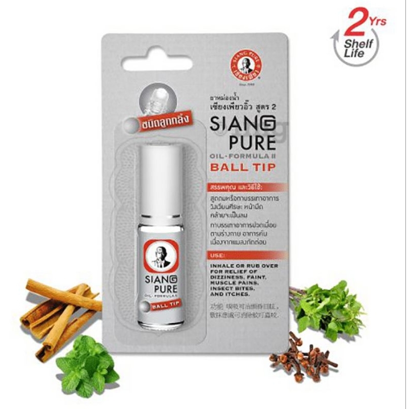 NEW Siang Pure Oil Formula II ( White ) Ball Tip 3 cc ( Thailand )