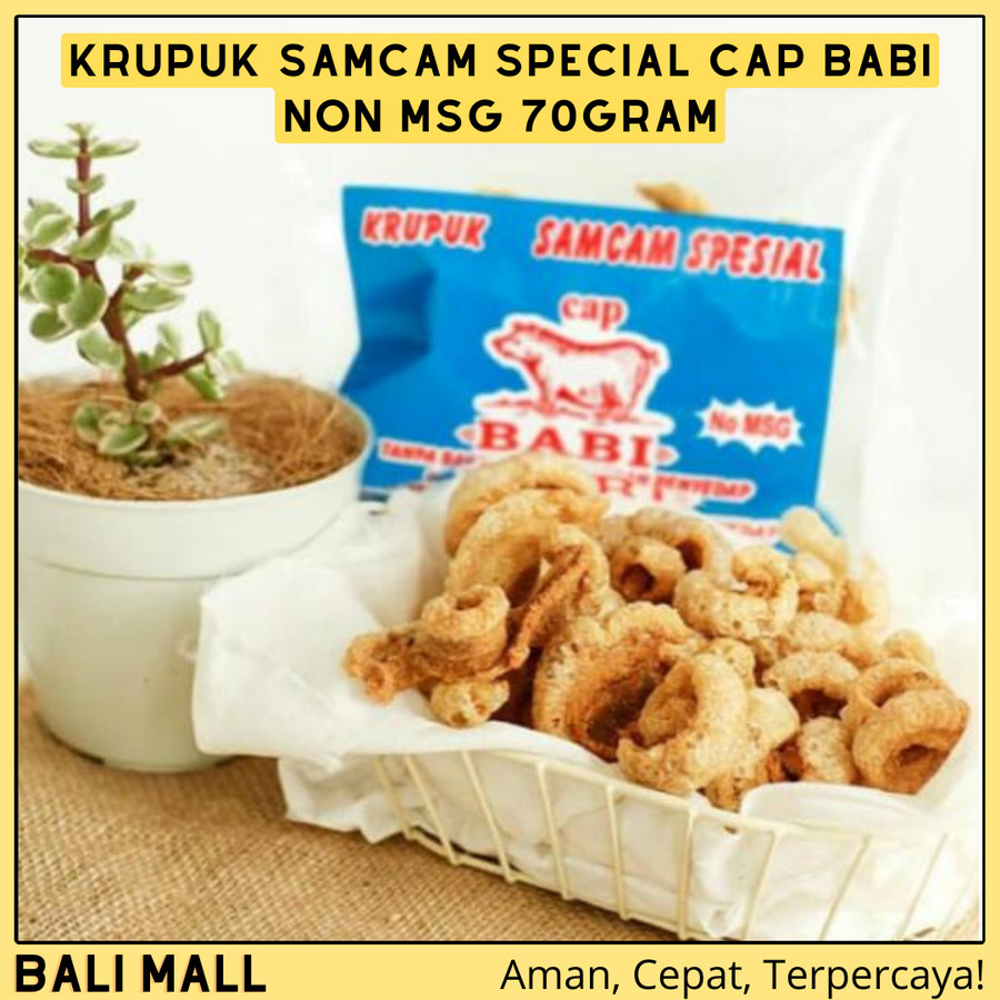 

Krupuk Samcam Special Cap Babi Non MSG