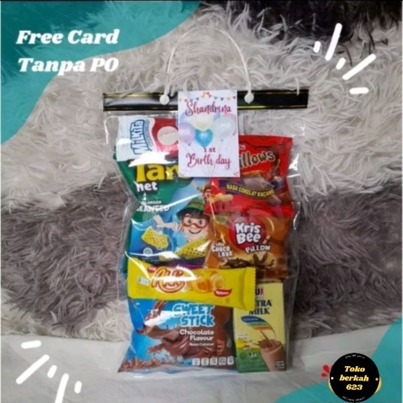 Hampers Snack Ulang Tahun Anak / Bingkisan Paket Ultah ( Paket Komplit )