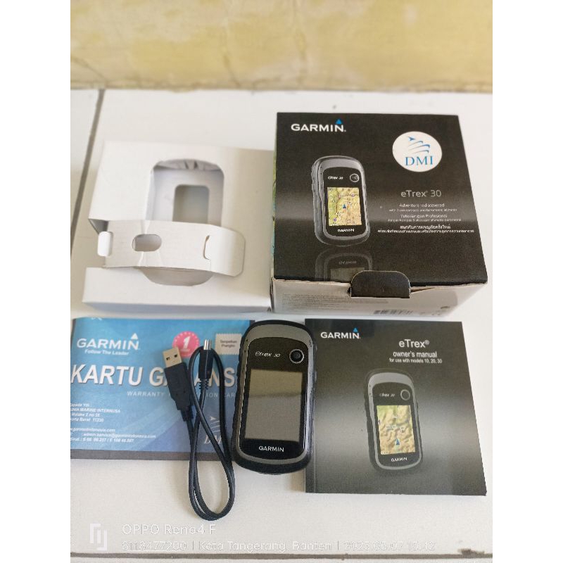 Gps Garmin Etrex 30 lengkap