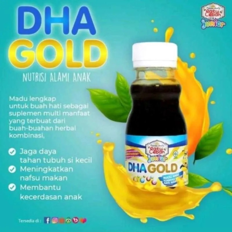 [BPOM] Madu Anak Ratu Lebah Junior DHA D&amp;A  Gold 150gr  / Madu Nafsu Makan Anak / Madu Anak / MY MOM