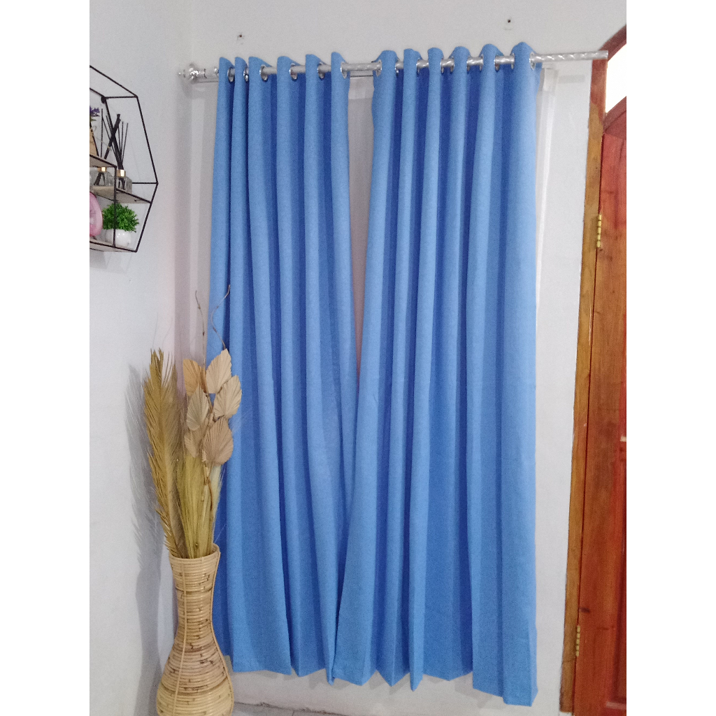 GORDEN PONI TEMPEL RENDA HORDENG MINIMALIS BAHAN BLACKOUT SAFRON TIRAI JENDELA