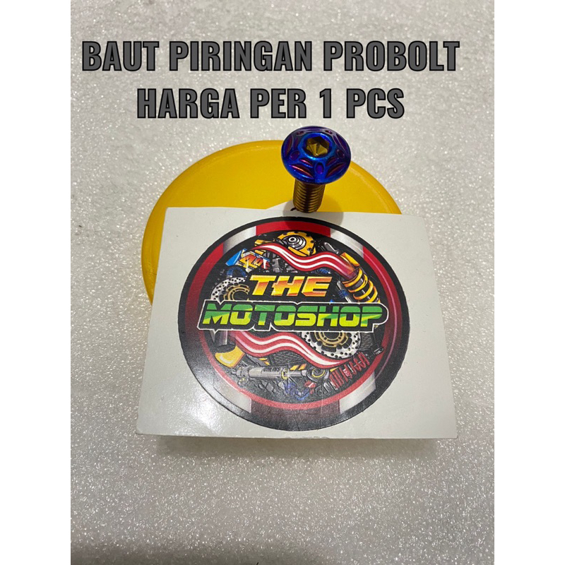 BAUT PROBOLT PIRINGAN CAKRAM DISC DEPAN BELAKANG MODEL BINTANG BLUE / GOLD BAUT PIRINGAN CAKRAM DISC THAILAND