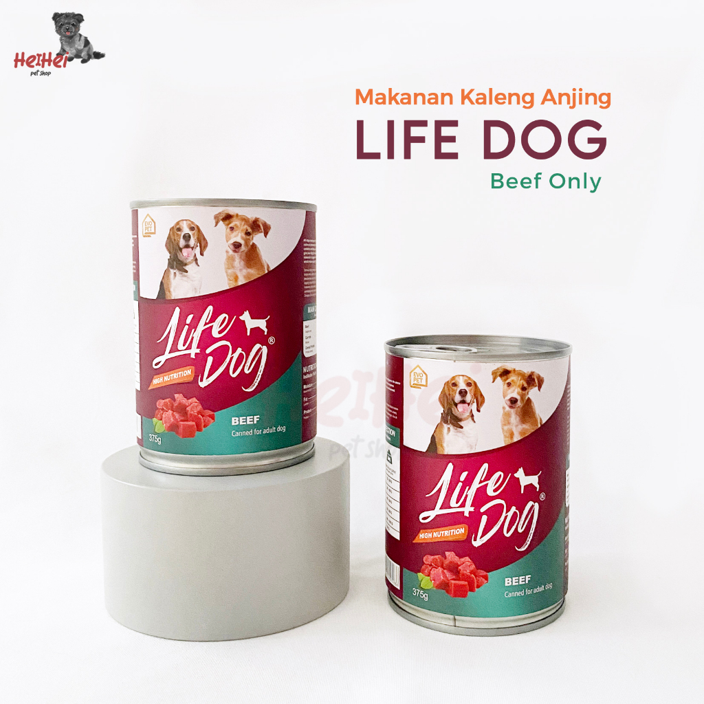 Life Dog Kaleng 375 gr - Makanan Anjing Kaleng Basah Dog Can Wetfood