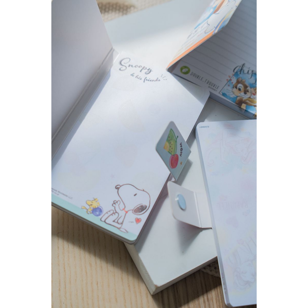 Magnetic Notebook Small Notebook with magnet cover Karakter Snoopy Pooh Donald Tsum Tsum Toy Story Chip &amp; Dale