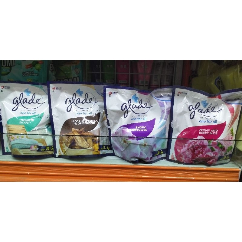 Glade pengharum ruangan gantung one for all 70gr+5gr