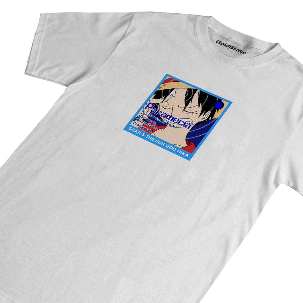[KAOS ANIME] ONE PIECE - LUFFY PARAMECIA | PARAMEX | BAJU ANIME | KAOS PUTIH | STREETWEAR