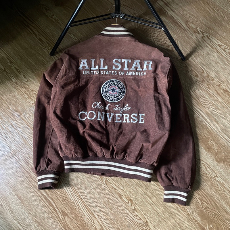 VARSITY CONVERSE LEATHER VINTAGE JAKET