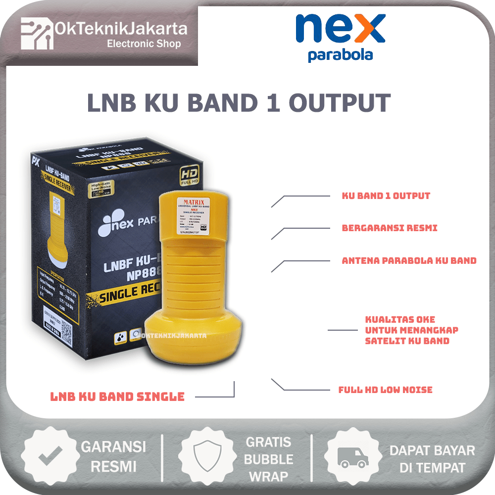 LNB Ku Band Matrix Single Output MKII