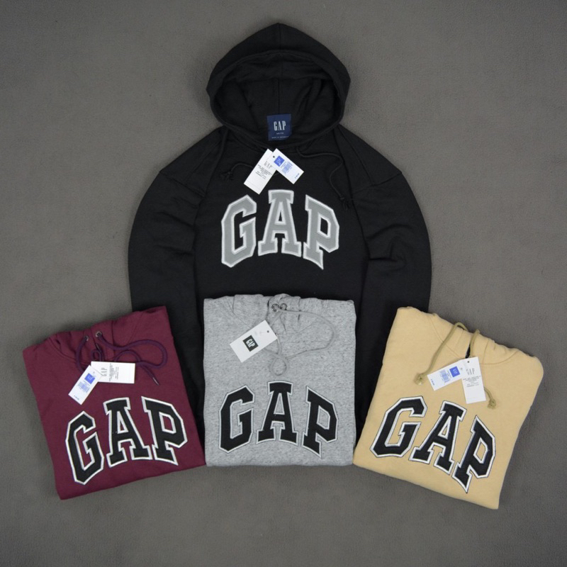 (COD) SWEATER HOODIE GAP BORDIR FULLTAG &amp; LEBEL - BANYAK VARIASI WARNA BEST SELLER