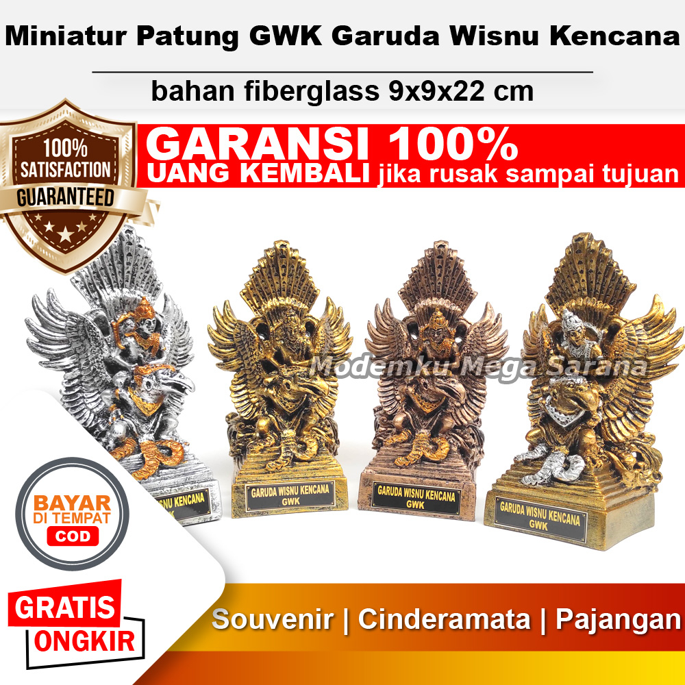 Pajangan Miniatur Patung GWK Garuda Wisnu Kencana Bali Fiberglass