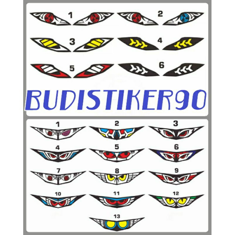 Stiker lampu depan+sein beat new/deluxe/street