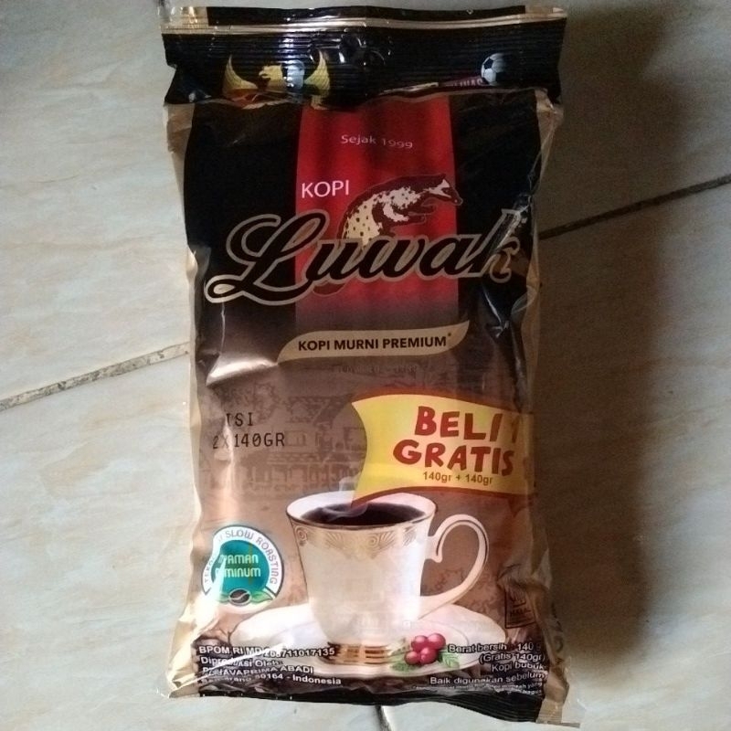 

Luwak kopi hitam 120g, beli 1gratis1 (1bag isi2)