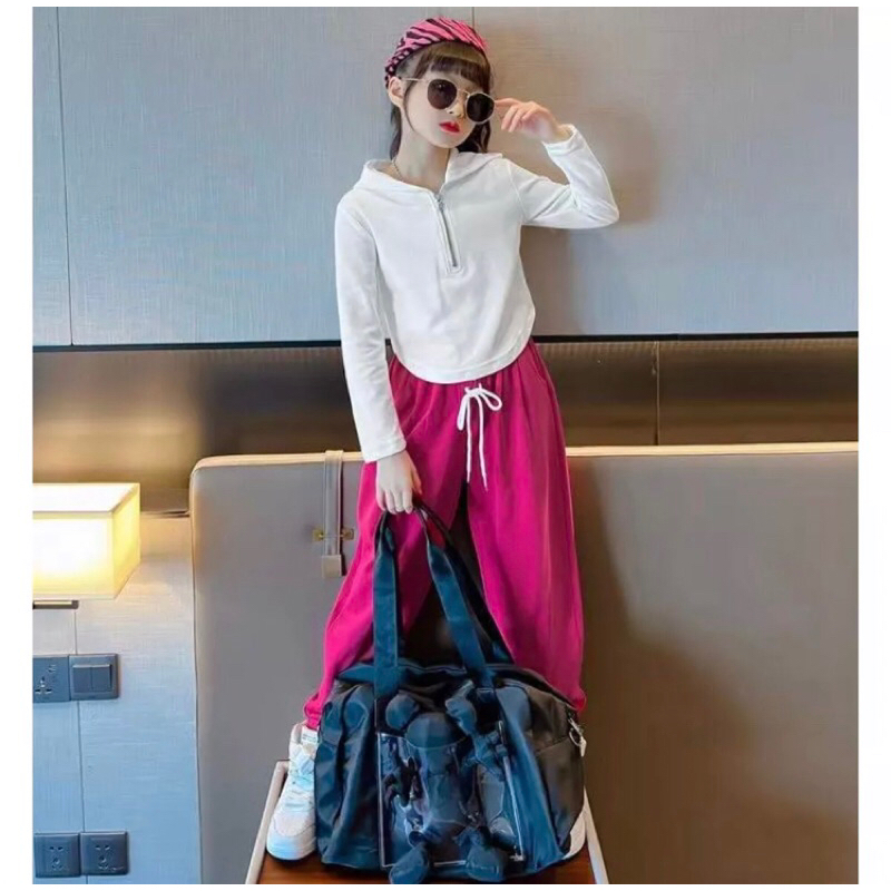 Setelan Set Anak Import atasan Hoody dan Celana Jogger